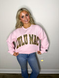 Light Pink Leopard Sweatshirt