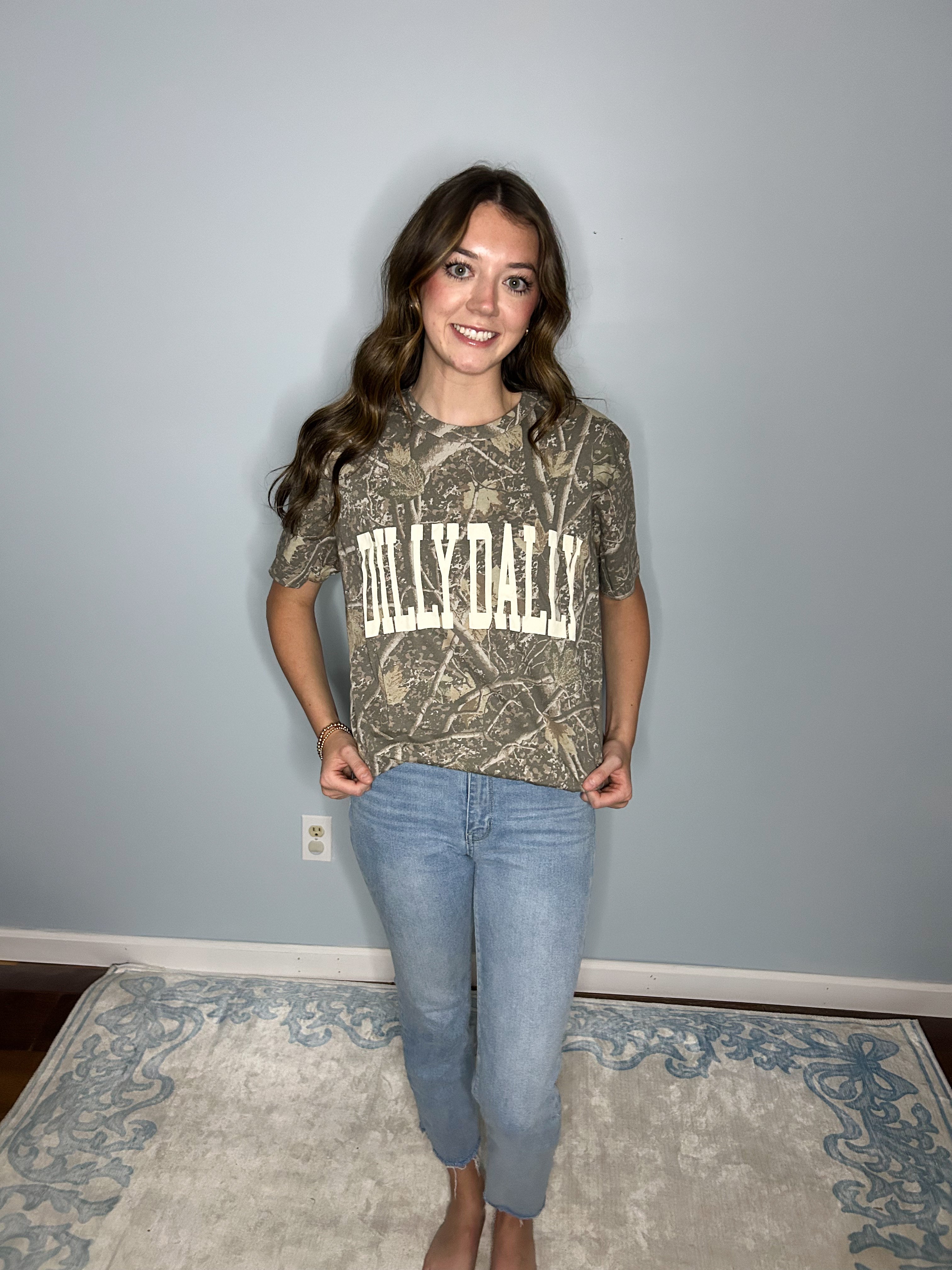 Camo Dilly Dally Tee