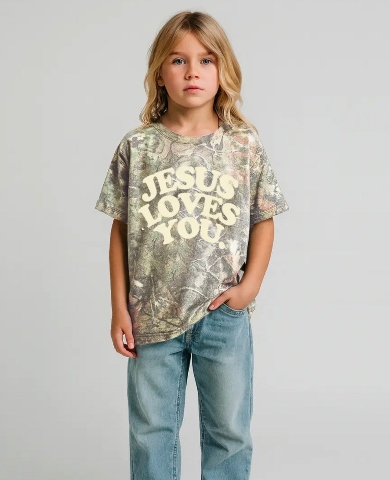 [Youth] Camo Jesus Loves You