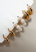 Trio Pearl Hoop